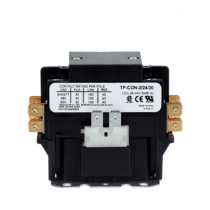2 Pole 24 VAC 30 Amp Contactor with Lugs & Cover