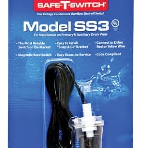 Drain Pan Overflow Shut-Off Switch (Float Switch)