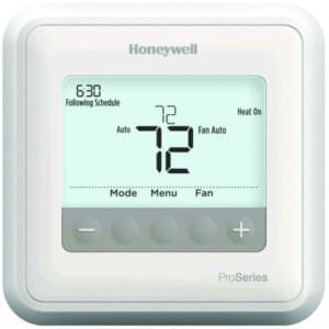 Honeywell T4 Pro Programmable/Non-Programmable Single Stage Thermostat (1 Heat/1 Cool)