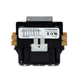 2 Pole 24 VAC 40 Amp Contactor with Lugs & Cover