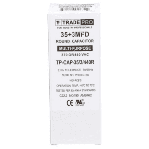 35+3 MFD 370 or 440 VAC Dual Run Capacitor - Round